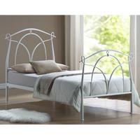 Limelight Omega 4FT Small Double Metal Bedstead - White