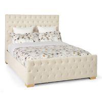 Lillian Fabric Ottoman - Superking - Pearl