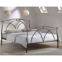 limelight omega 4ft small double metal bedstead black