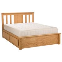 Limelight Vesta Oak Two Drawer Bed Frame Double