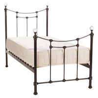 Limelight Metis Metallic Black Bed Frame Single