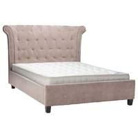 Limelight Epsilon Mink Velvet Upholstered Bedstead - Double