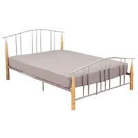 liberty silver bed frame kingsize