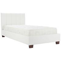 Limelight Pulsar White Faux Leather Bedstead Small Double