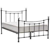 limelight metis metallic black bed frame king