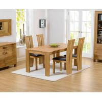 Lisbon 150cm Solid Oak Dining Table with Montreal Chairs