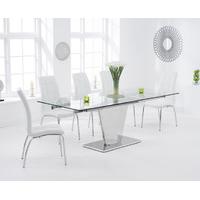Liberty 160cm Extending Glass Dining Table with Calgary Chairs