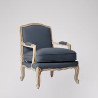 Lille armchair in blueberry