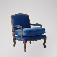 Lille armchair in Triumph Blue