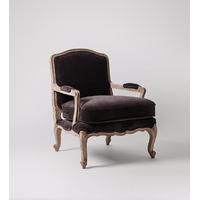 Lille armchair in dark grape