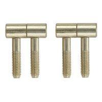 lightweight brass effect metal barrel hinge pack of 2