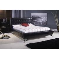 Limelight Comet Black Faux Leather Bed
