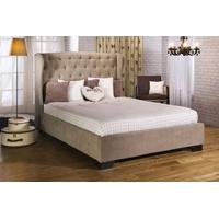 Limelight Capella Stone Fabric Bed - 6ft Queen Size