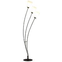 lilly floor lamp chrome body and white glass shade