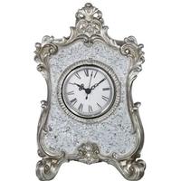 lille silver sparkle mosaic table clock