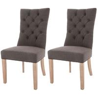 Linen Mottled Black Dining Chair (Pair)