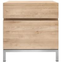 Ligna Oak 1 Door 1 Drawer Bedside Table