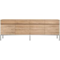 ligna oak 4 door 4 drawer sideboard