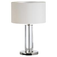 Lisle Clear Table Lamp with Nickle Finish