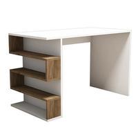 Limber Desk, White/Brown