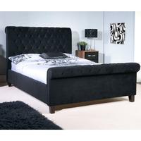 limelight orbit 4ft 6 double fabric bedstead black