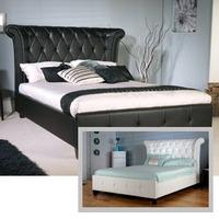 limelight epsilon 4ft 6 double leather bed