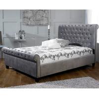 Limelight Beds Orbit 4FT 6 Double Fabric Bedstead - Silver Velvet