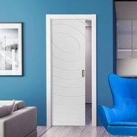 Limelight Eclipse White Primed Flush Pocket Fire Door - 30 Minute Fire Rated