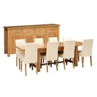 Light Oak Grand Dining Suite