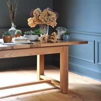 light oak 180 220 260cm extending dining table