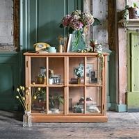 Light Oak 2 Door Glazed Sideboard