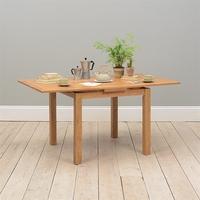 Light Oak 90-155cm Square Extending Dining Table