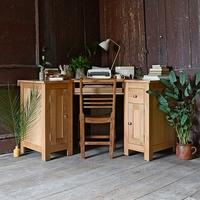 Light Oak Corner Computer Desk