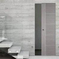 Light Grey Vancouver Syntesis Pocket Door - Prefinished