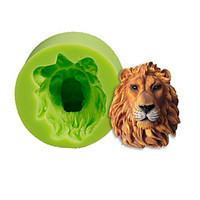 lions head silicone mold cake decoration baking sugarcraft tools polym ...