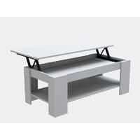 Lift Up Coffee Table in White