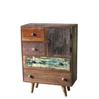 Little Tree Furniture Shimla Eclectic Upcycled 5 Drawer Chest