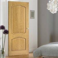 Lisbon Louis Oak Door with Raised Mouldings is 1/2 Hour Fire Rated and Pre-Finished