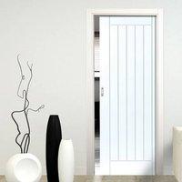 Limelight Savoy Pocket Fire Door - White Primed - 1/2 Hour Fire Rated