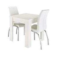 Linea Square Dining Table 2 Primo Chairs