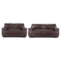 Lisbon 3 and 2 Seater Suite Brown