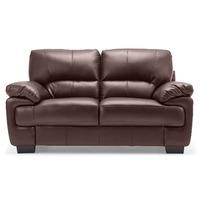 lisbon 2 seater sofa brown