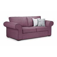 linden 2 seater sofa bed plum