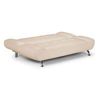 Lima Faux Leather Sofabed Cream