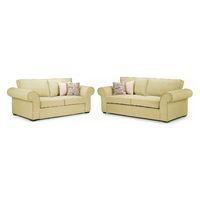 linden 3 and 2 seater suite lime