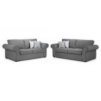 linden 3 and 2 seater suite grey