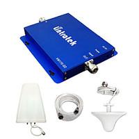 Lintratek GSM 900MHz DCS 1800MHz Repeater Dual band Cell Phone Signal Booster GSM DCS Mobile Phone Signal Repeater Full Kits