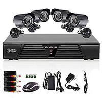 Liview 8CH Full 960H DVR and 4pcs Outdoor 800TVL Day Night Camera