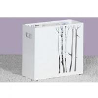 linea magazine rack in high gloss white