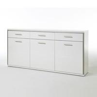 Libya Sideboard In White Gloss Front With 3 Doors And 3 Drawers